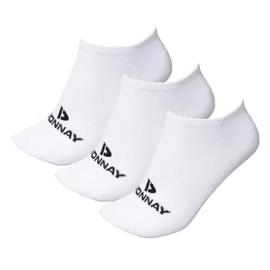 Donnay sneakersokken wit, 3 paar