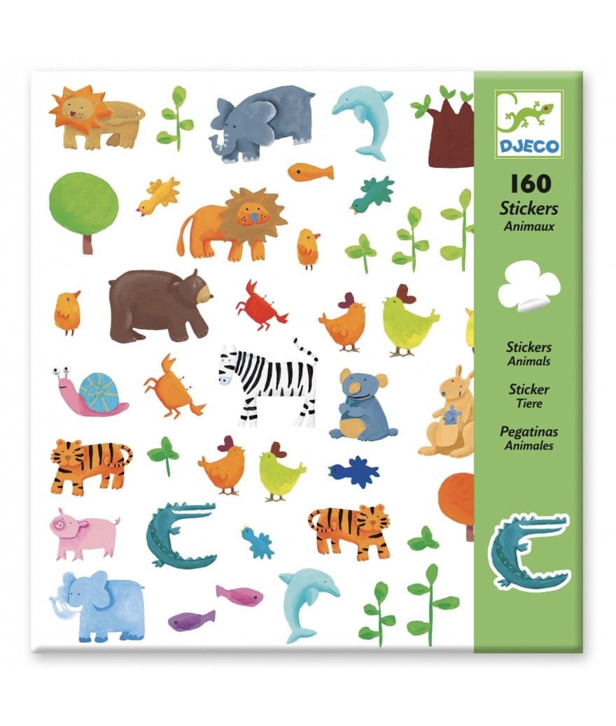 Djeco — stickers jungledieren