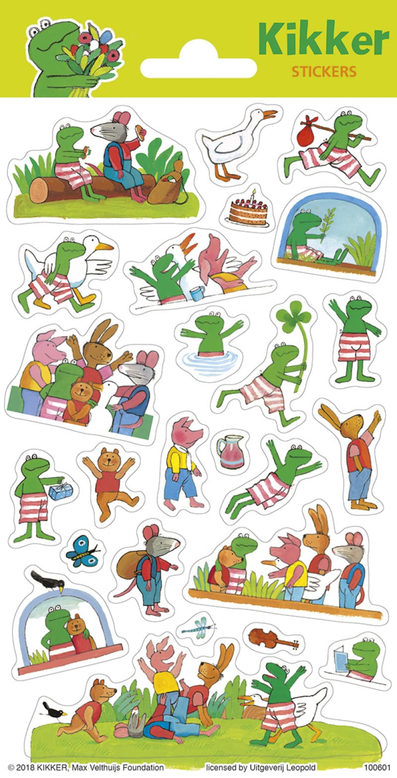 Stickervel Kikker &amp; Vriendjes
