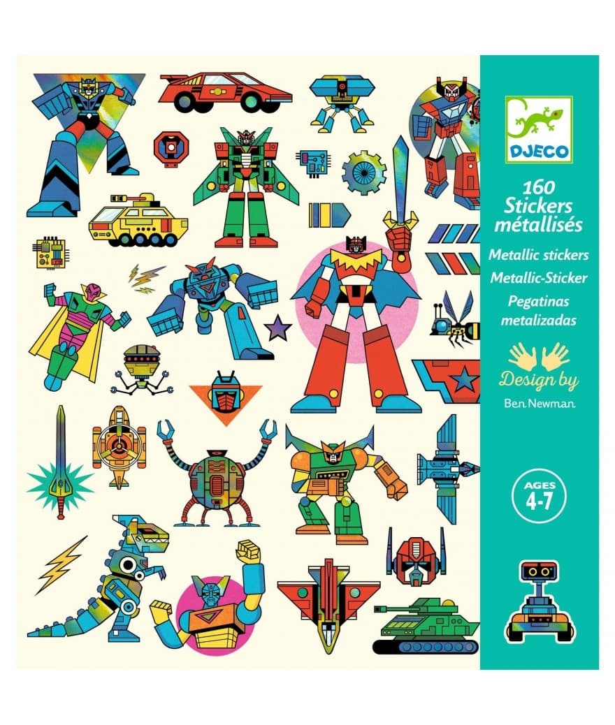 Djeco Stickers Robots | 160 stuks