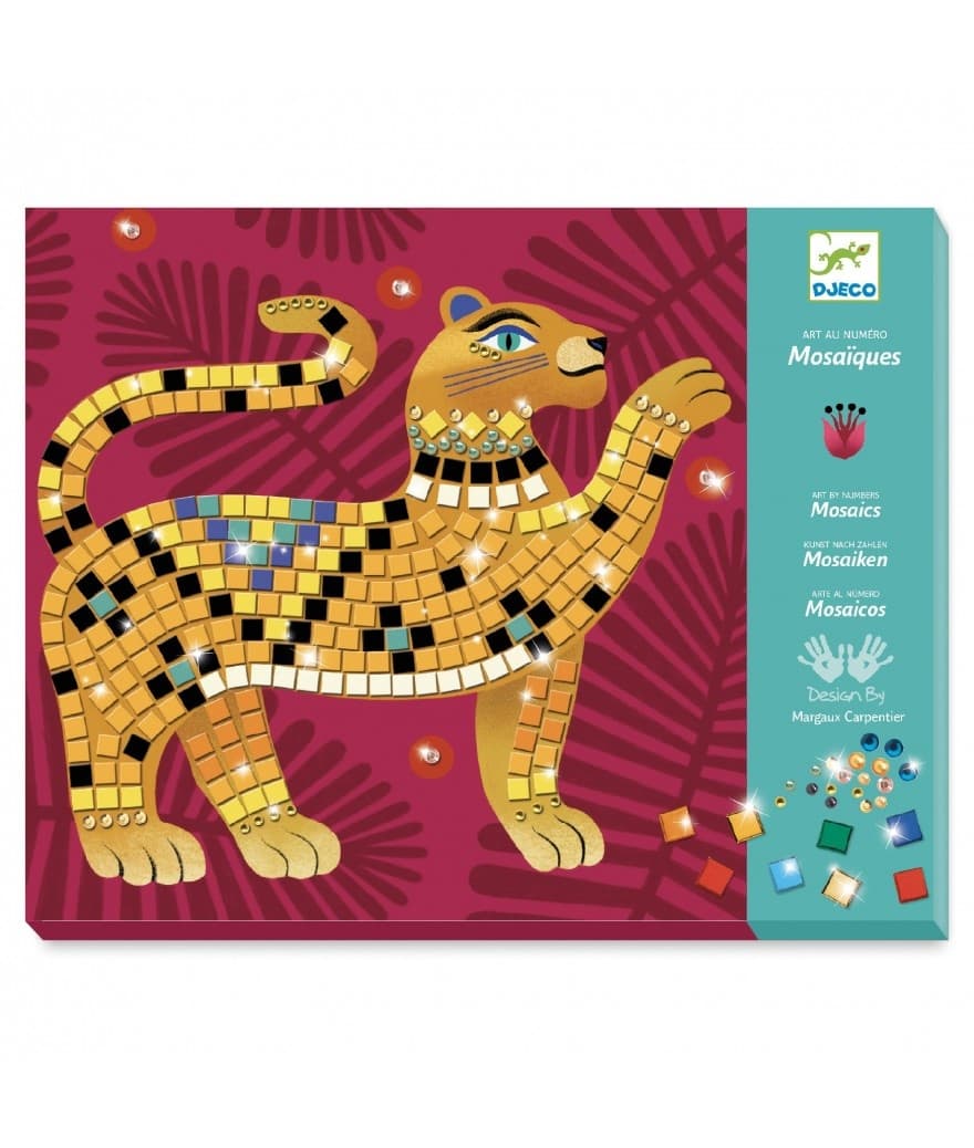 Djeco — mozaïek jungle (luipaard)