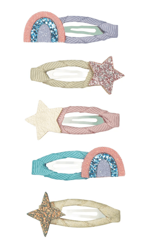 Haarspeldjes Mini Rainbow & Star