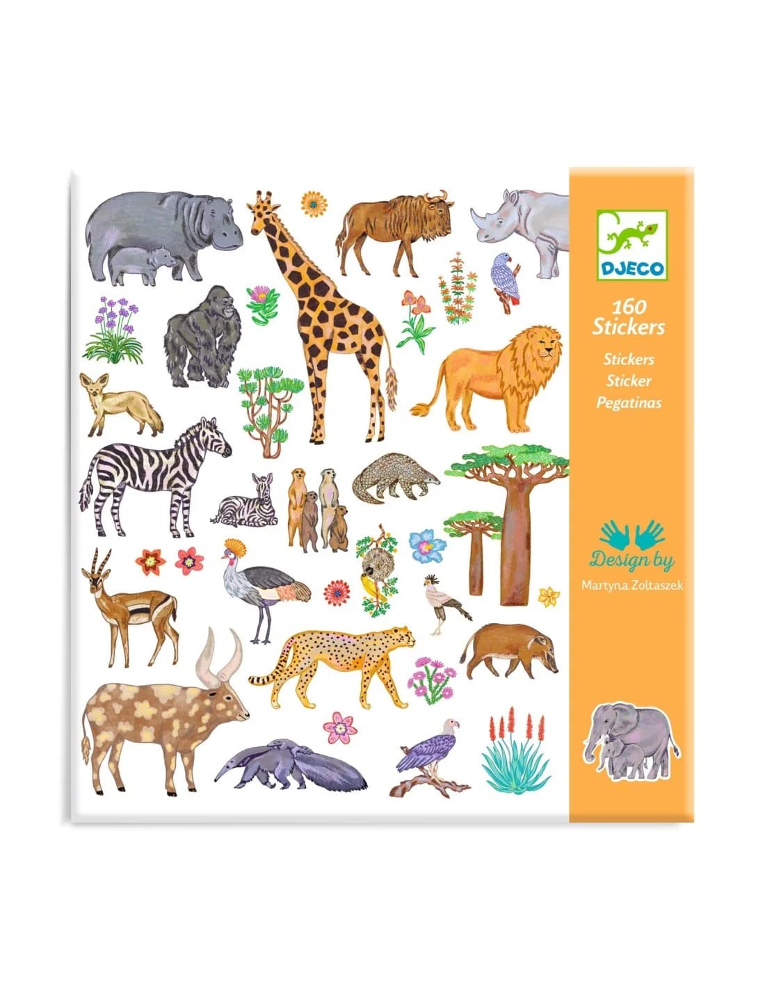 Djeco — stickers Kenia (safaridieren)