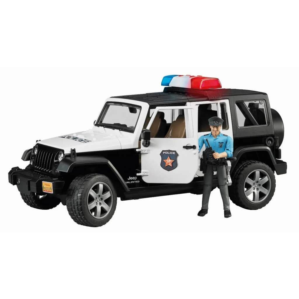 Bruder Jeep Wrangler politieauto met politieman
