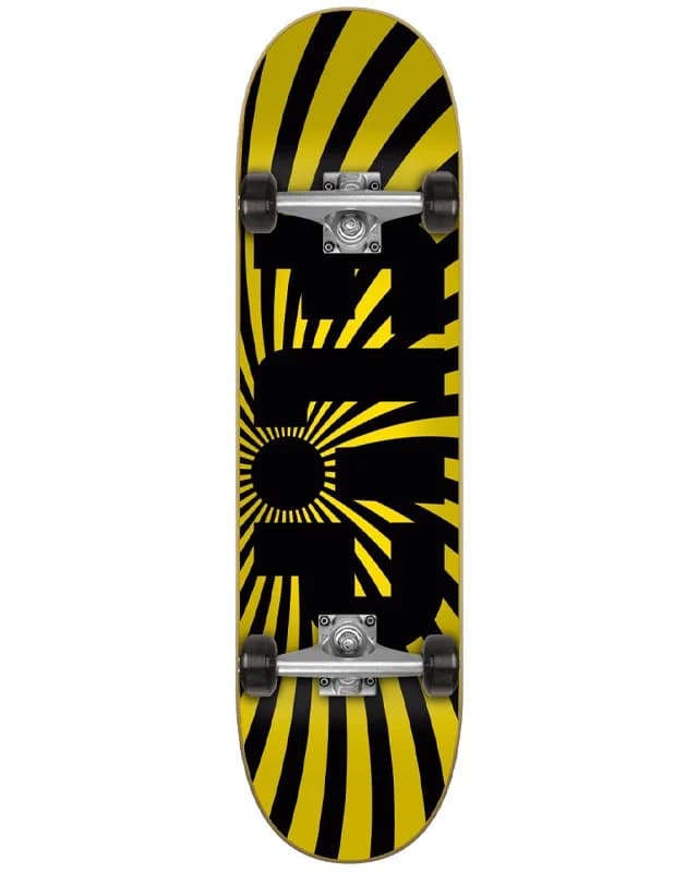 Flip - Spiral Yellow 8.0"- Skateboard Complete