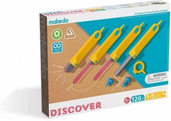 Makedo Discover — bouwen met karton (5+)