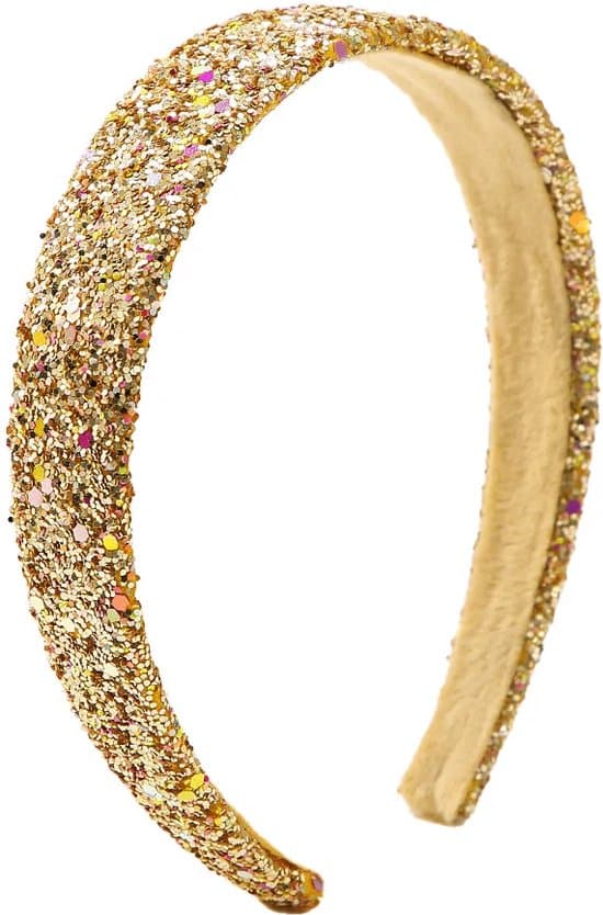 Glitter haarband (goud)