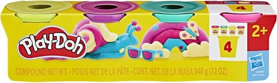 Play-Doh — 4 potjes klei, levendige kleuren