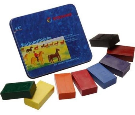 Stockmar — bijenwasblokjes (8 stuks in blik)