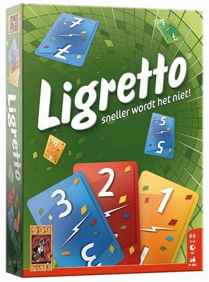 Ligretto Groen - 999 Games Kaartspel|Reactiespel