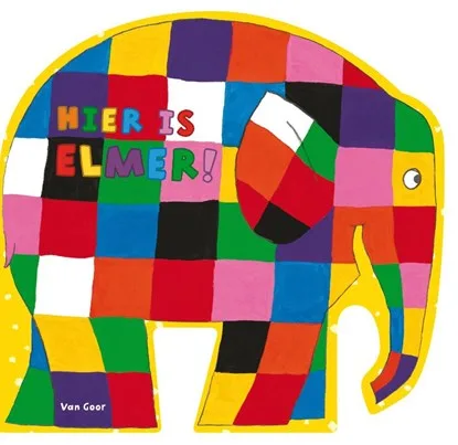 Hier is Elmer! (kartonboekje)