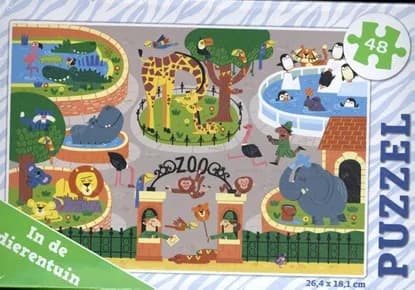 In de dierentuin — puzzel (48 st.)