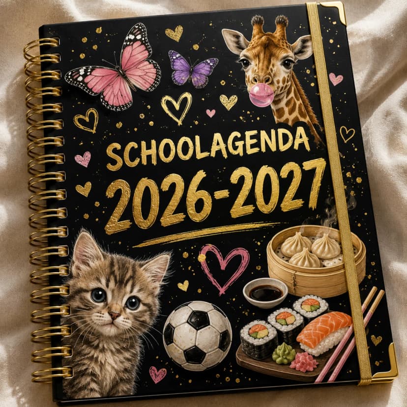 Schoolagenda 2026-2027 voor tieners & kinderen
