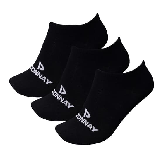 Donnay sneakersokken zwart, 3 paar