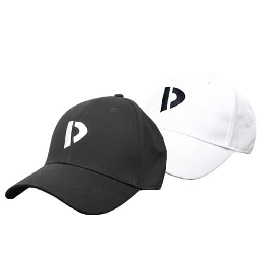 Donnay baseball caps, 2-pack zwart & wit