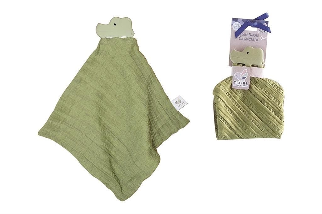 Tikiri β knuffeldoek krokodil (natuurrubber)