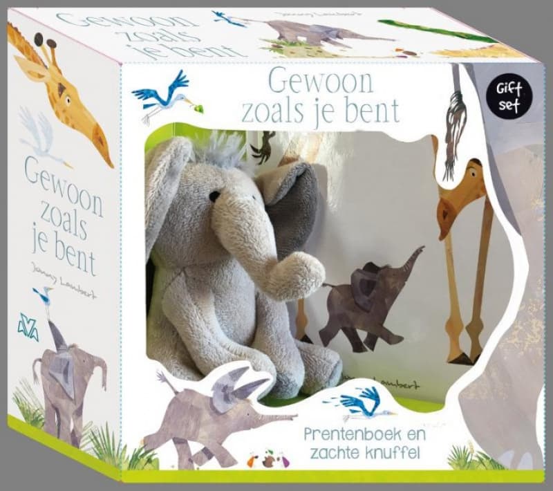 Gewoon zoals je bent β prentenboek + knuffel (giftset)