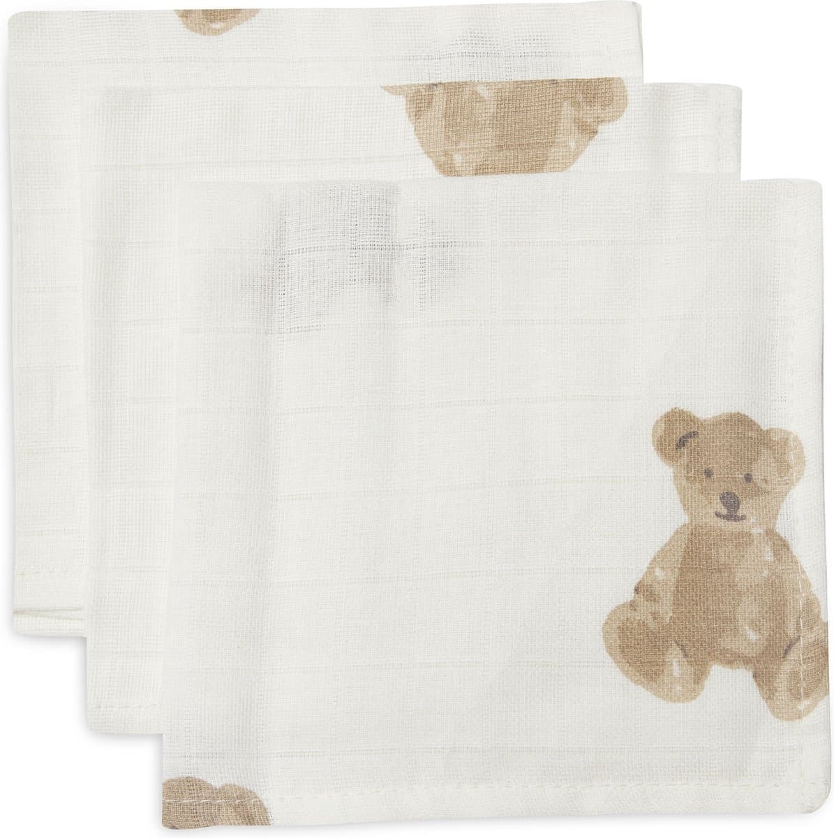 Hydrofiel Monddoekje 31x31cm Teddy Bear (3pack)