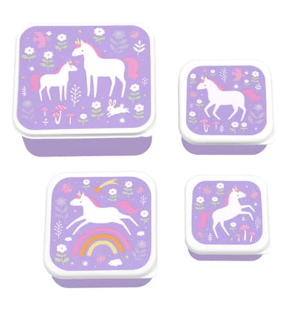 Lunch- & snackbox set Unicorn Dreams