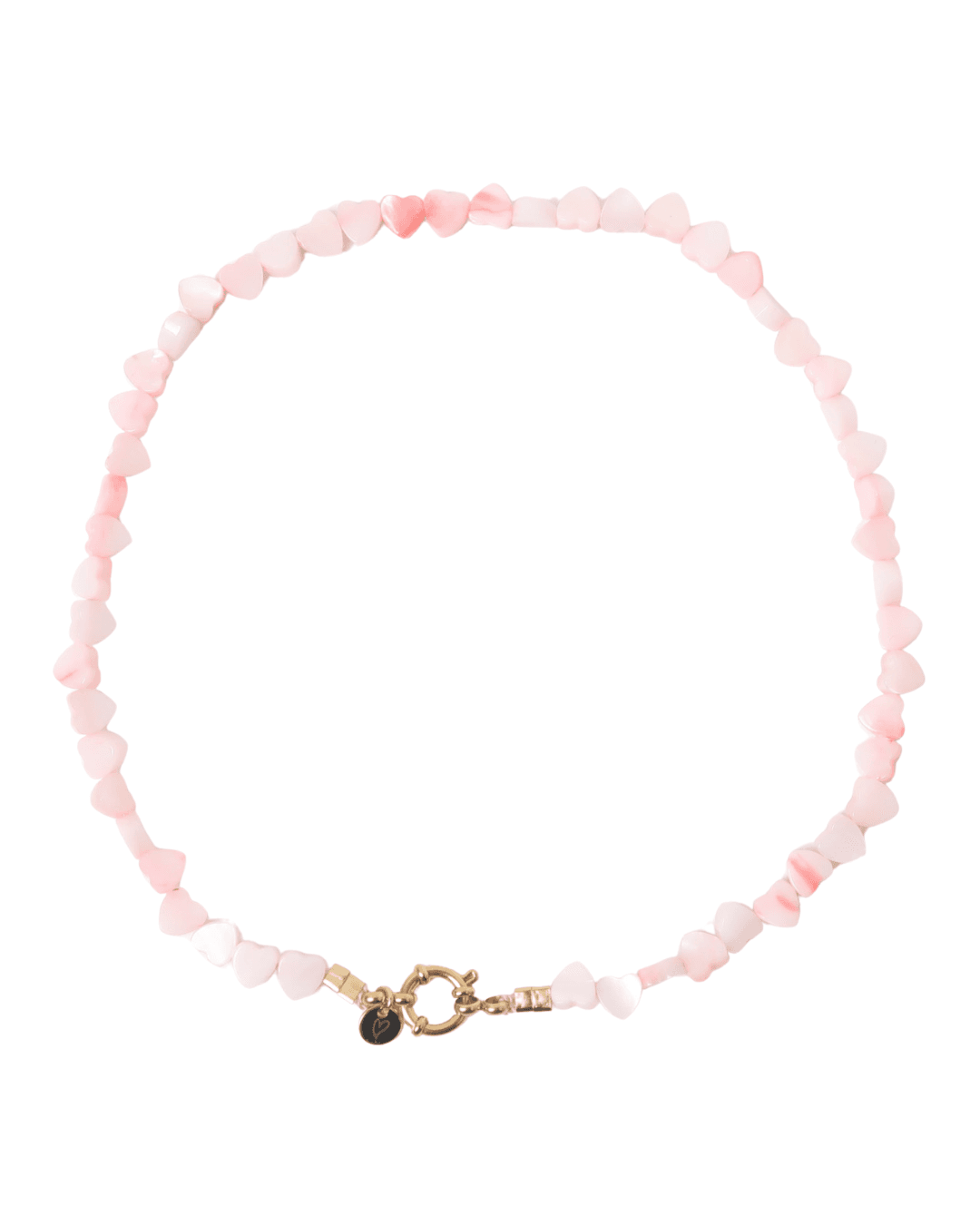 Ketting Seashelly Hearts Pink