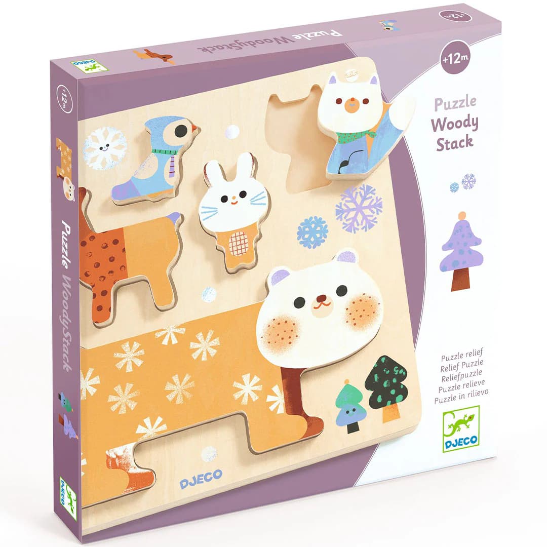 Houten Puzzel Woody Stack