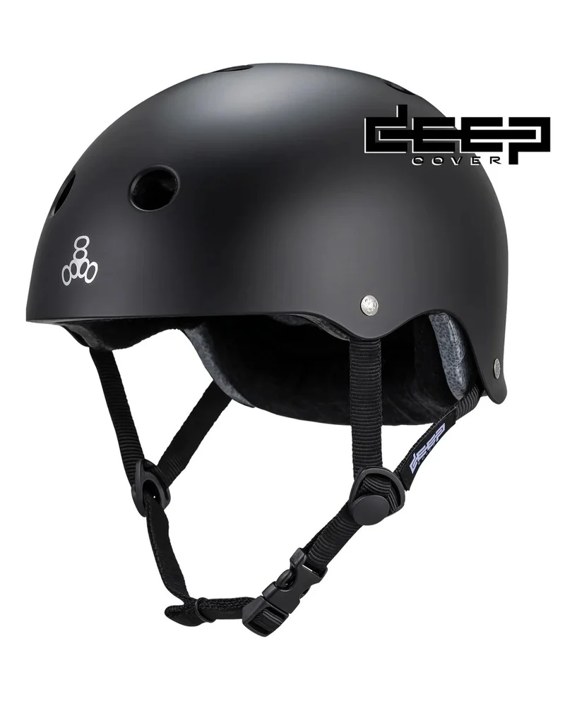 Triple Eight - Deep Cover Matte Black - Helm - XS/S