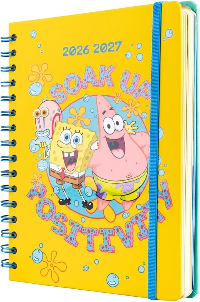 SpongeBob A5 week schoolagenda 2026-2027