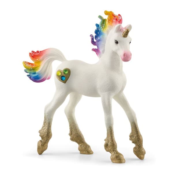 Schleich — Regenboog Liefde eenhoorn-veulen