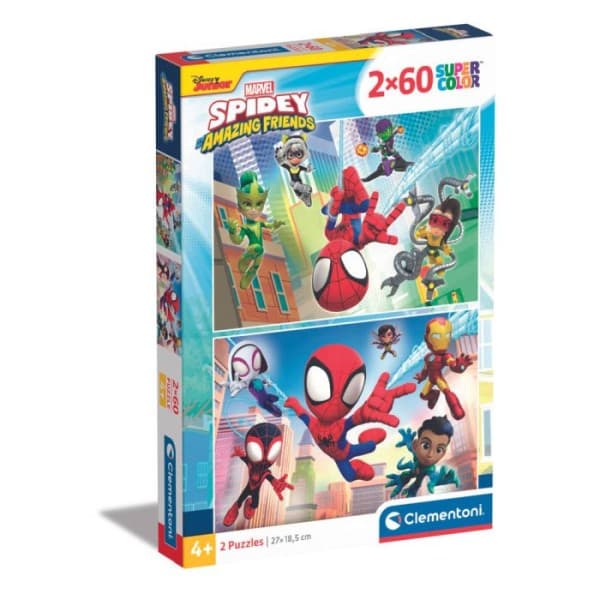 Clementoni puzzel Spidey (2 x 60 stukjes)