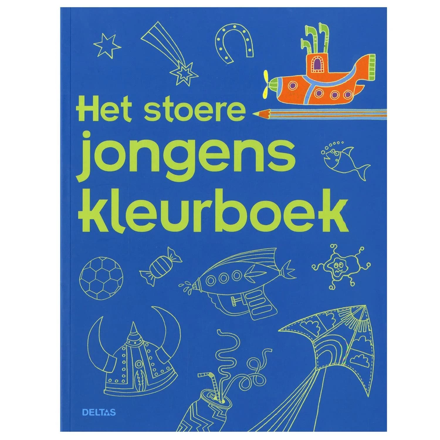 Het stoere jongens kleurboek