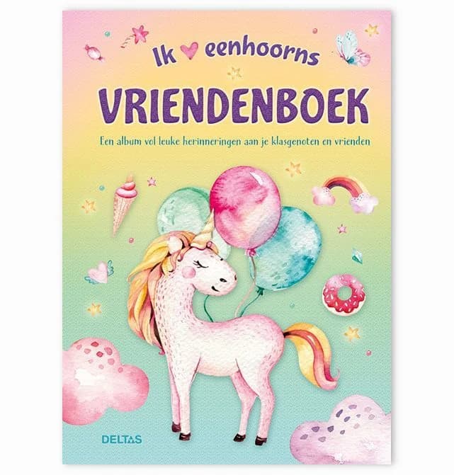 Vriendenboekje "Ik hou van eenhoorns"