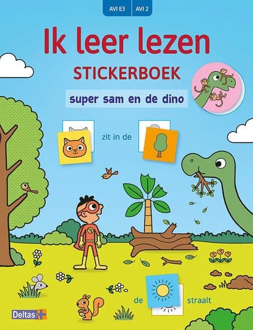 Ik leer lezen stickerboek - Super Sam en de dino (AVI E3)