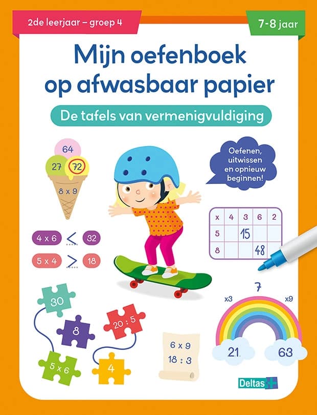 Tafels van vermenigvuldiging — oefenboek (7-8 jaar)