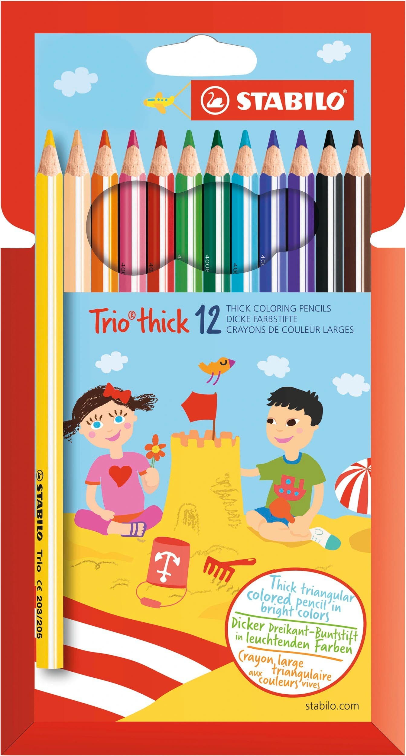 STABILO Trio Thick - Dikke Potloden - 12 kleuren