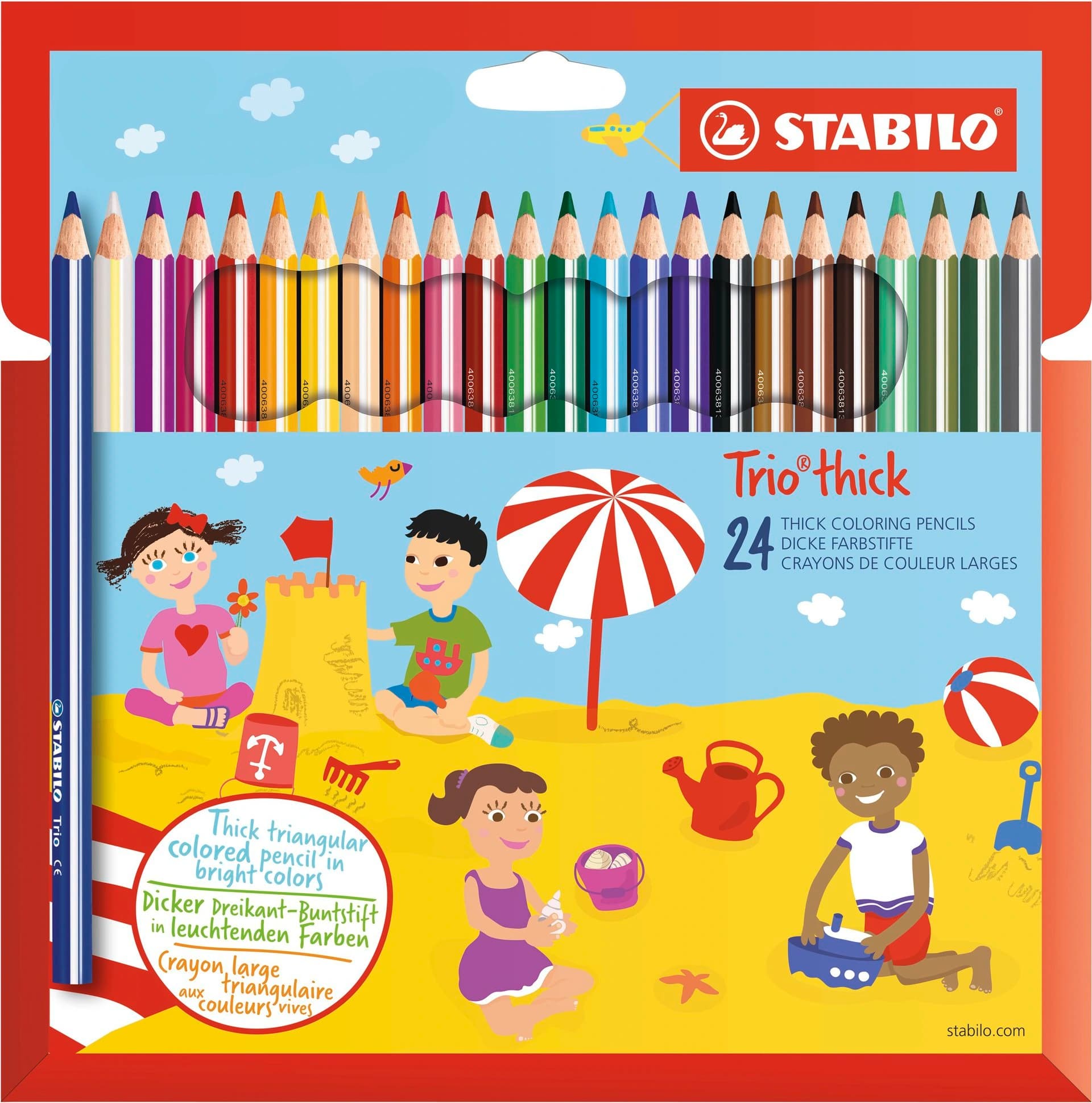 STABILO Trio Thick - Dikke Potloden - 24 kleuren