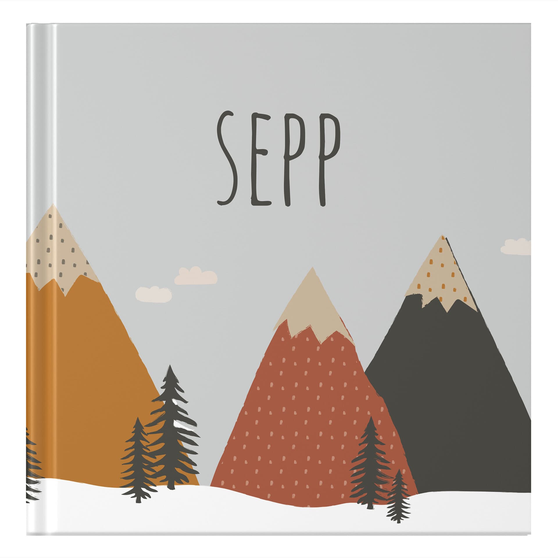 Ontwerp je eigen: Babyboek - Dotty Mountains
