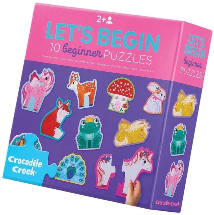 Beginnerspuzzels Eenhoorn (10x 2) - Crocodile Creek Legpuzzel