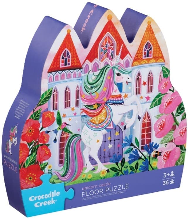 Crocodile Creek — vloerpuzzel eenhoorn kasteel (36 st.)