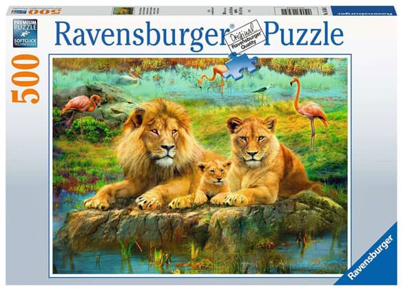 Leeuwen in de Savanne (500) - Ravensburger Legpuzzel