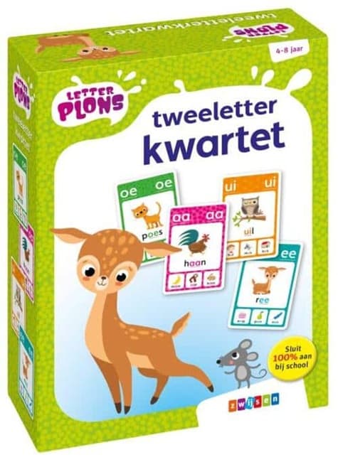 Letterplons Tweeletterkwartet (6+)