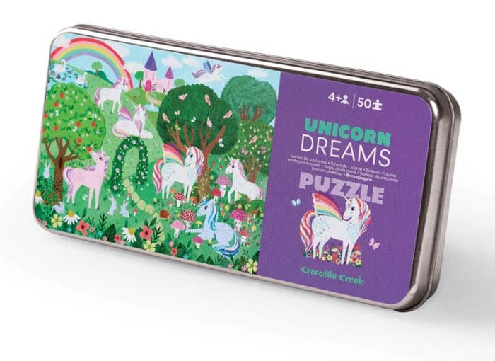 Crocodile Creek — Eenhoorn Dromen puzzel in blik (50 st.)