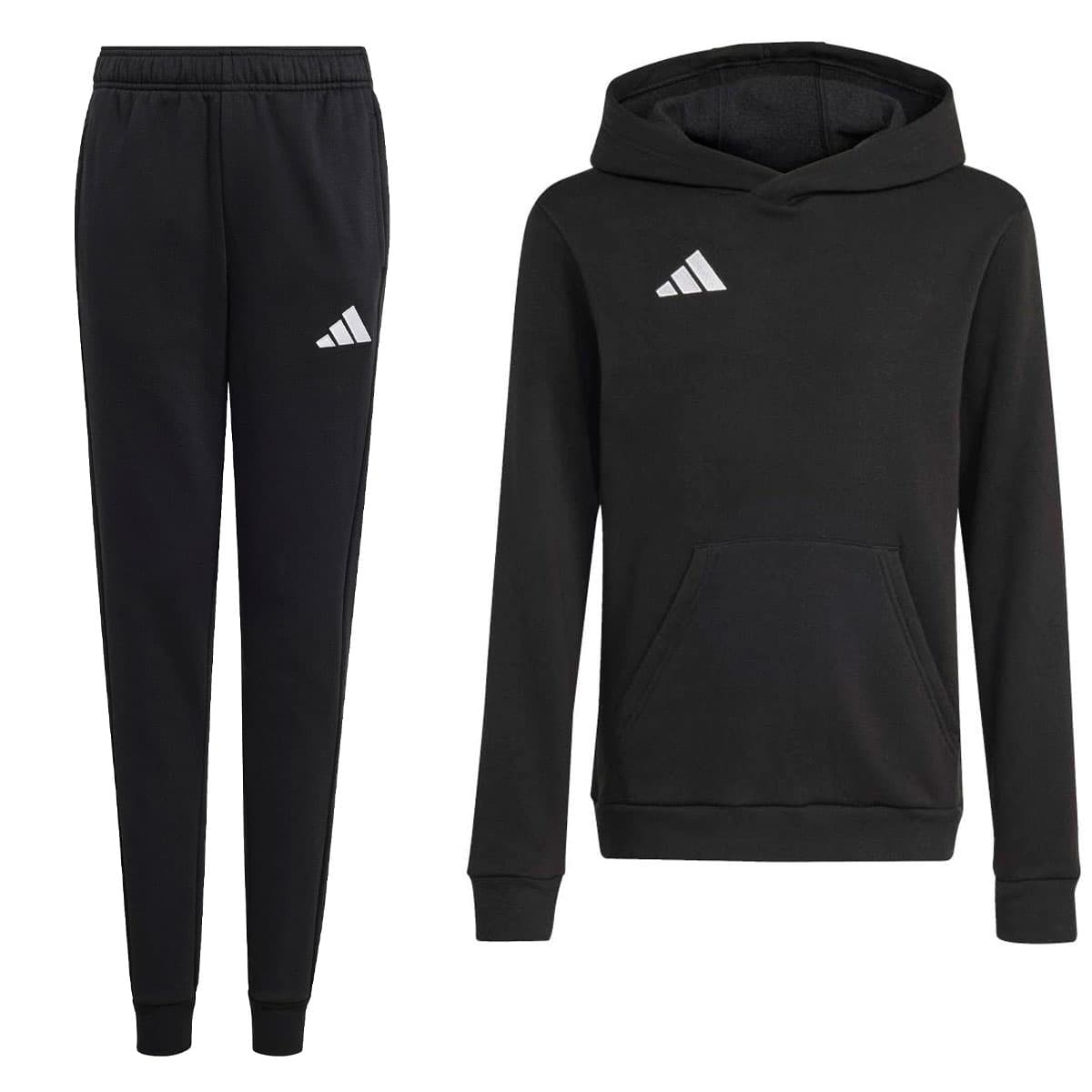 adidas Entrada 26 hoodie-joggingpak, zwart/wit