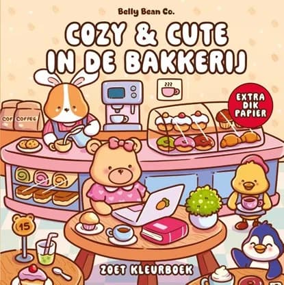 Cozy & cute in de bakkerij: Zoet kleurboek