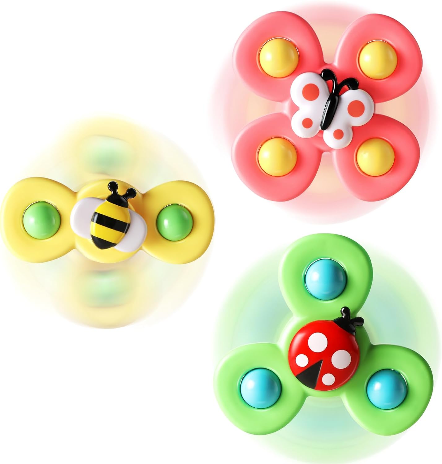 Cenyo 3 stuks suction cup spinners speelgoed voor 1 2 jaar oude jongens | spinning top baby speelgoed 12-18 maanden | eerste verjaardag babycadeaus voor 1 jaar oude meisjes | sensorisch speelgoed voor peuters van 1-3 jaar Cenyo 3 stuks suction cup spinners speelgoed voor 1 2 jaar oude jongens | spinning top baby speelgoed 12-18 maanden | eerste verjaardag babycadeaus voor 1 jaar oude meisjes | sensorisch speelgoed voor peuters van 1-3 jaar